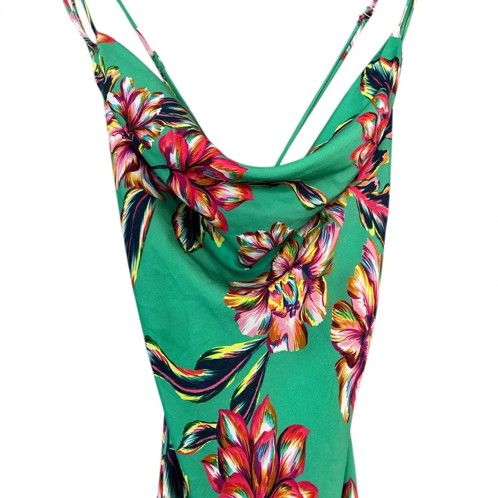 Michael Costello X Revolve Bentley Dress in Green Floral - Picture 5 of 11